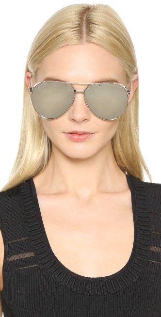 Linda Farrow Luxe Mirrored Aviator Sunglasses Mirrored Aviator