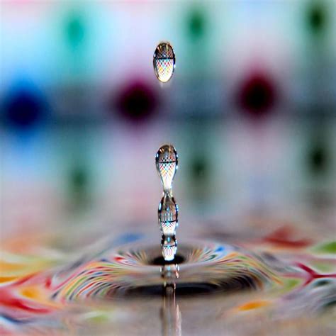 Colored Water Drops Hd Desktop Photography Wallpaper Hd Wallpaper