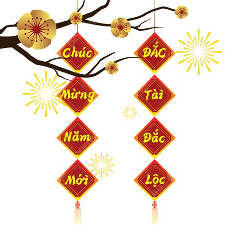 Vietnamese Spring Festival Couplets Banner Decoration Vietnam Spring