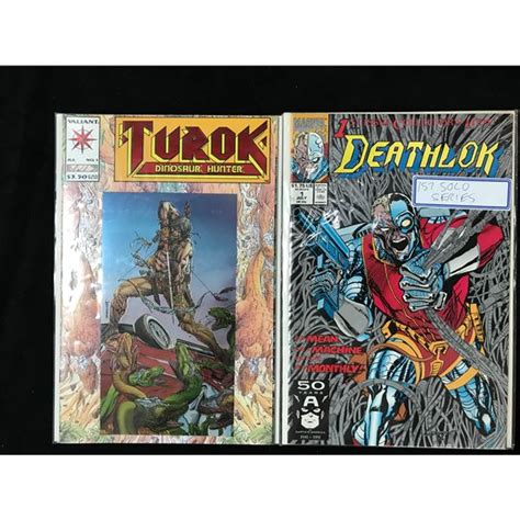Turok Dinosaur Hunter 1 And Deathlok 1 Valiant And Marvel Comics