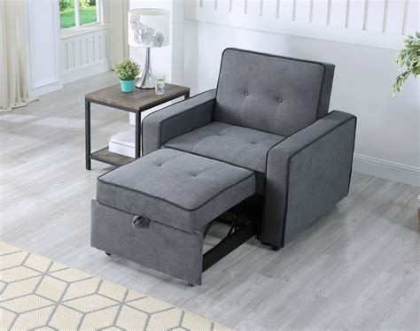 Greece Dark Grey Sofa Bed One Seater Danis Furniture