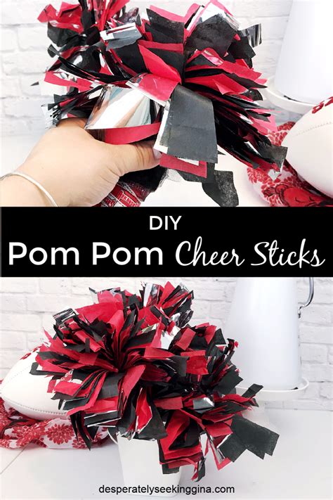 How To Make Cheerleading Pom Poms Out Of Ribbon Diy