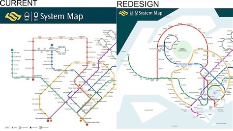 The mass rapid transit is the metro system that gives transportation to the capital city of singapore. Someone redesigned Singapore's MRT map to make it more ...