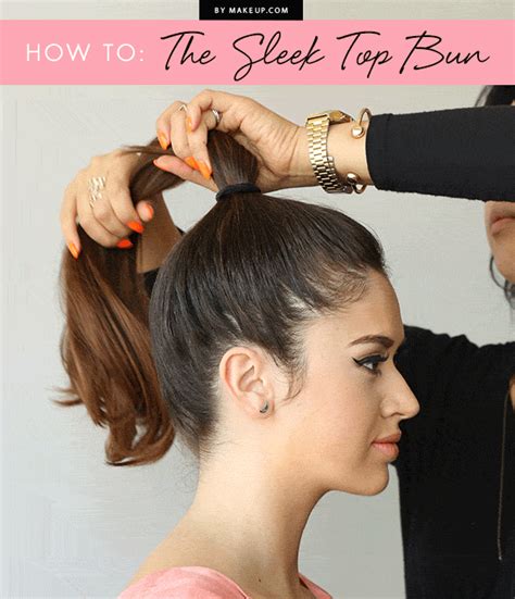 How To The Sleek Top Bun  Bun Hairstyles Weave Hairstyles Hair