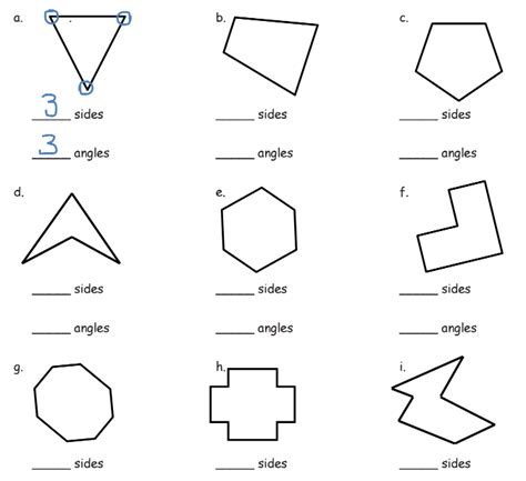 Angles In Two Dimensional Shapes Worksheets 99worksheets