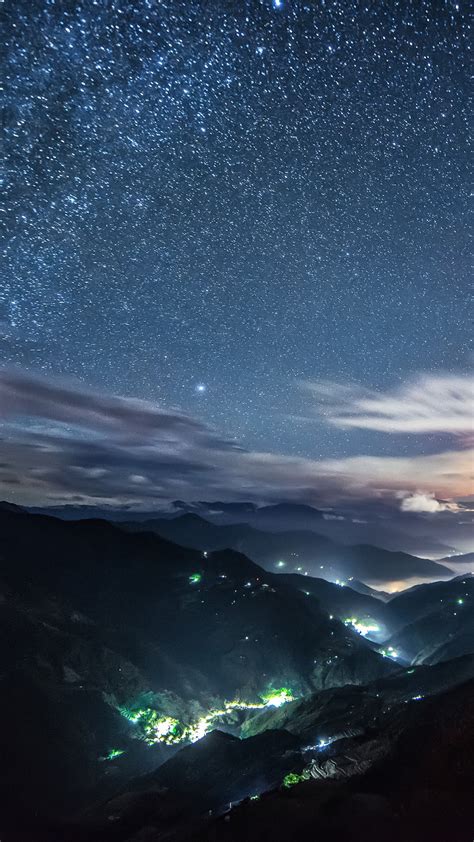 Starry Night At Hehuanshan Hehuan Mountain Taichung Taiwan Windows