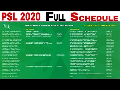 Here is the psl schedule. psl schedule - cinemapichollu