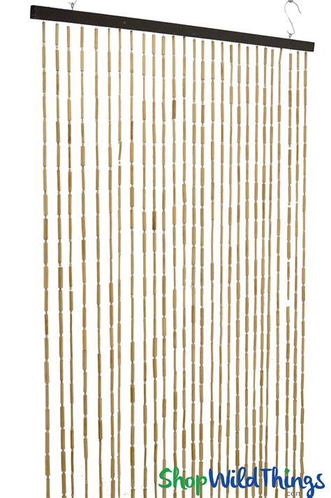 Plain Bamboo Beaded Curtain 90 Strands 35 X 75 78