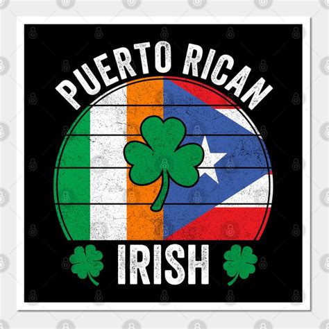 Puerto Rican Irish St Patricks Day Wall And Art Print St Patricks