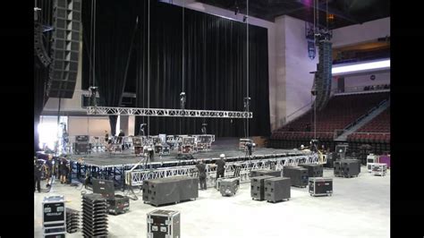 Large Stage Build For Arena Concert Youtube