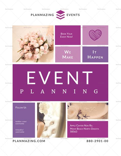 Event Planning Flyer Template | Event planning flyer, Event planning poster, Event planning