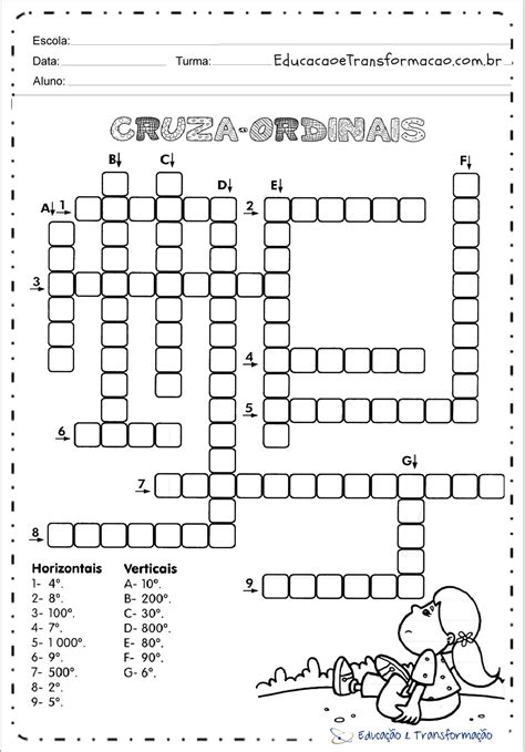 Atividades Numeros Ordinais 1 Ano Fundamental