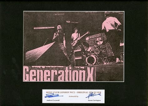 Original Roxy Club London 1977 Flyer Generation X Pink The Roxy