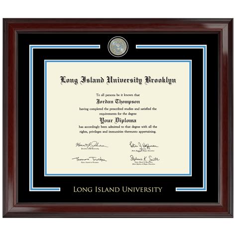 Showcase Edition Diploma Frame In Encore Long Island University Post