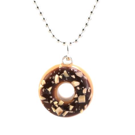 Scented Chocolate Nut Donut Necklace Tiny Hands