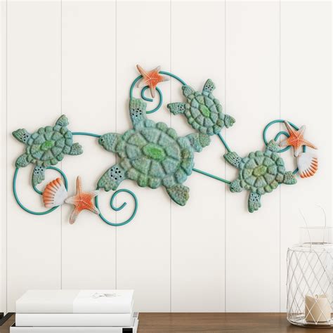 From there, the artist chalks his design onto the metal and then begins the heavy, tedious work of cutting out the pattern with a hammer and chisel and giving the. 3D Sea Turtle Wall Art - Sea Turtle 3d Wall Art 3pc Set Metal Refractions Home Coastal Decor In ...