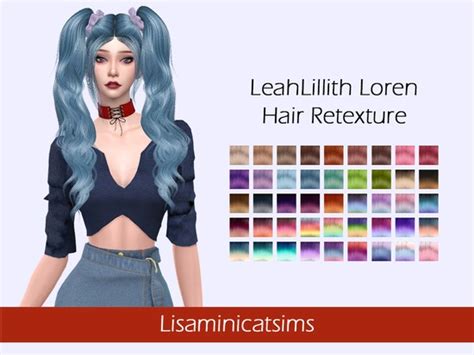 Lisaminicatsims Lmcs Leahlillith Loren Hair Retexture Sims 4 Updates
