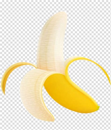 Opened Yellow Banana Illustration Banana Icon Banana Transparent Background PNG Clipart