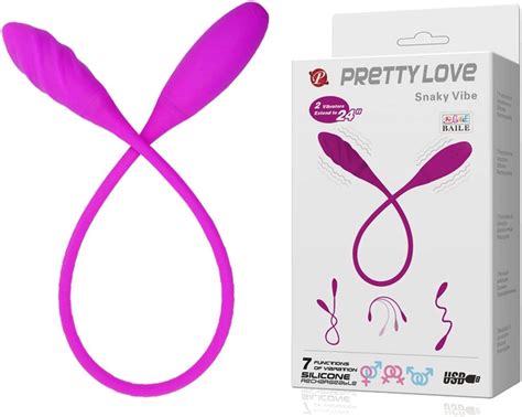 Amazon Com Pretty Love Speed Silicone Snaky Co Vibe Usb Rechargeable Double Bendale Bullet