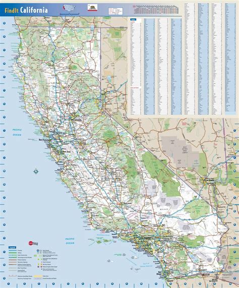 California State Large Roads And Highways Map With National Parks All