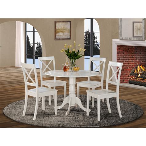 Small Kitchen Table Kitchen Table And Dining Chairs Finishlinen White