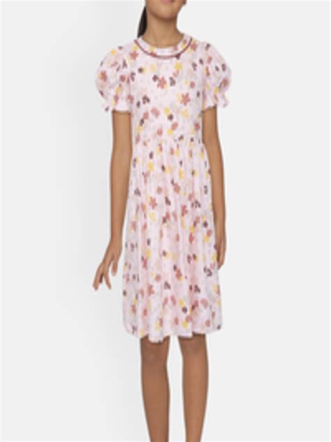 Buy Bella Moda Pink Floral Dress Dresses For Girls 15247904 Myntra