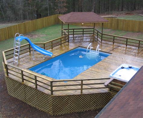 Image Result For How To Make An Above Ground Pool Look Inground Above