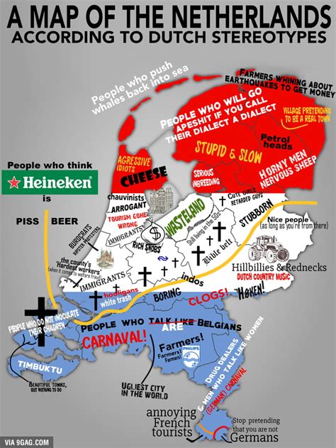 Trending and popular netherlands templates! Map of Dutch stereotypes - 9GAG