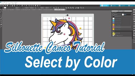 Silhouette Cameo Tutorial Select By Color YouTube