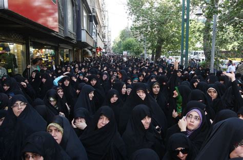 Tired Of Their Veils Some Iranian Women Stage Rare Protests The New York Times