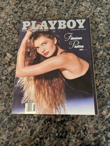 Playboy Magazine August Sherry Konopski Playmate Paulina Pictorial Calendar Ebay