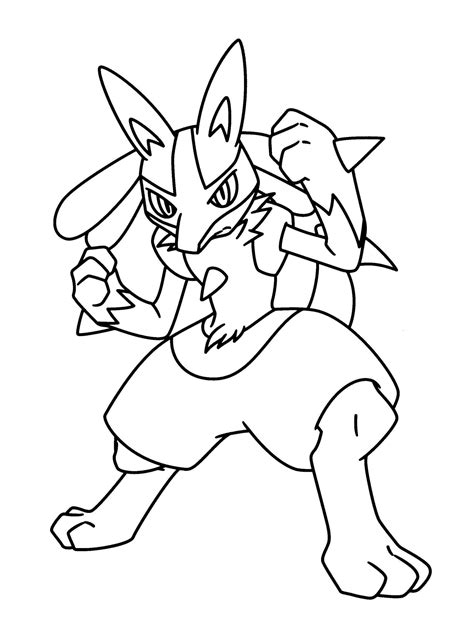 Pokemon Lucario Malbuch Zum Ausdrucken Und Online