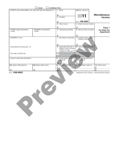 Irs Tax Form 1099 Income Statement Us Legal Forms