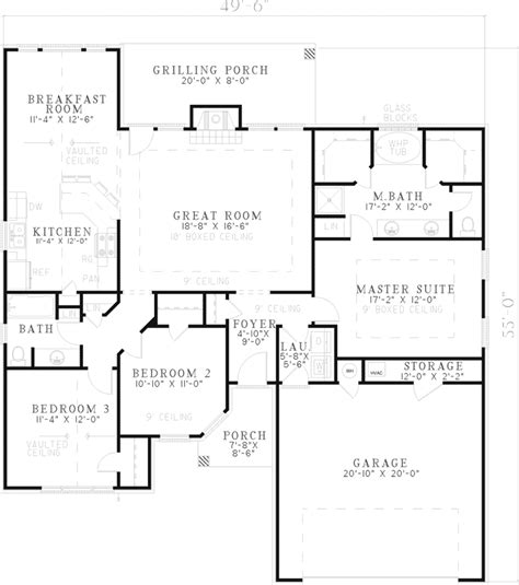 Hillsgate One Story Home Plan 055d 0565 House Plans And More
