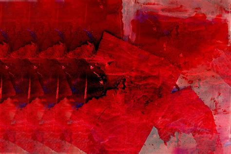 Red Abstract Painting By Madeinatlantis Redbubble