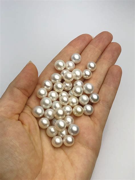 9mm White South Sea Loose Pearls Round 9mm 99mm Aaa Quality