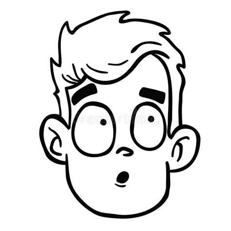 Confused Cartoon Face Drawing