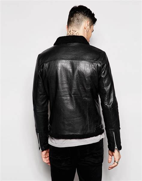 Collection by raymond foulkes • last updated 2 days ago. Lyst - Blackdust Leather Jacket With Faux Fur Collar in ...