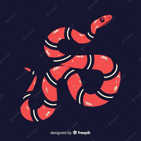 Premium Vector Hand Drawn Coral Snake Background