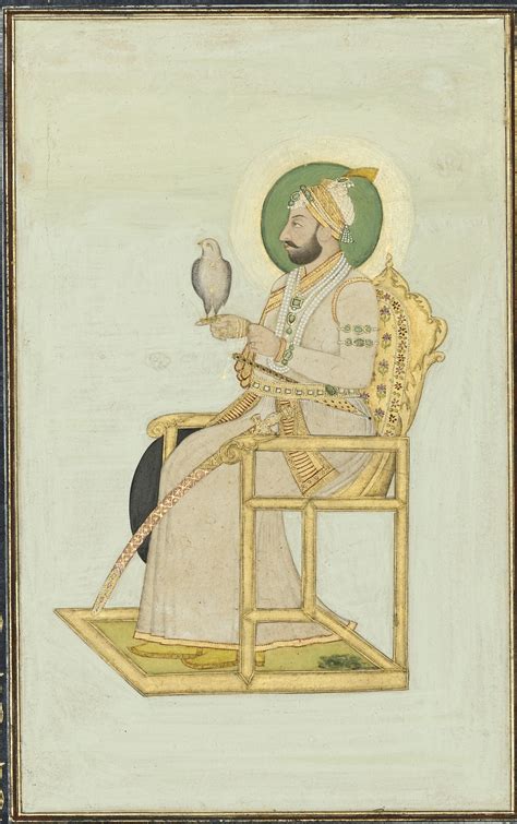 283 A Portrait Of Muhammad Shah India Late 18th Century