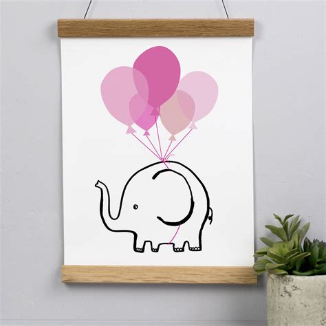 Personalised Flying Elephant Print By Karin Åkesson Design