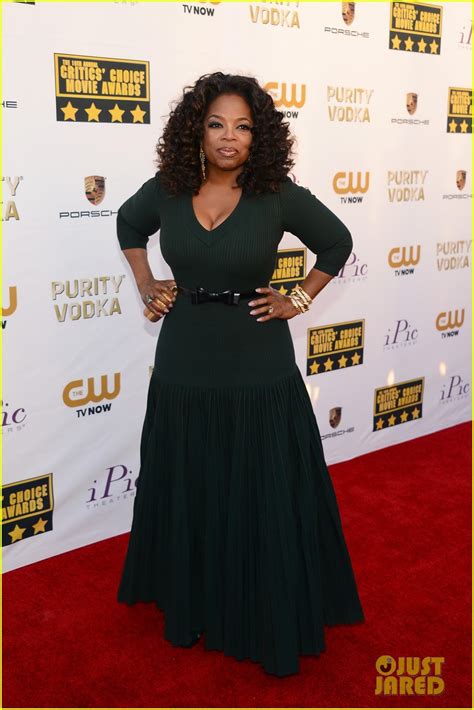 Oprah Winfrey Critics Choice Movie Awards 2014 Red Carpet Photo