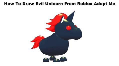 Neon pets are a unique, glowing type of pet in adopt me!. How To Draw Evil Unicorn From Roblox Adopt Me - Step By ...