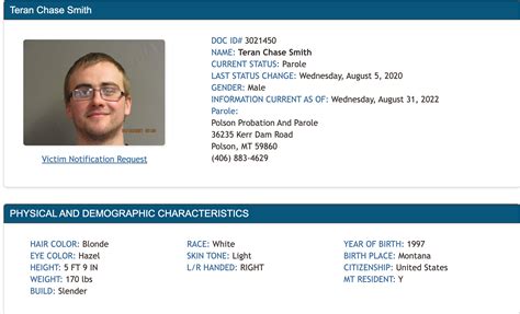 Montana Inmate Search Montana Department Of Corrections Offender Lookup