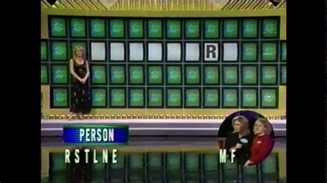 Wheel Of Fortune 2 17 2003 An Impressive Bonus Round Solve Youtube