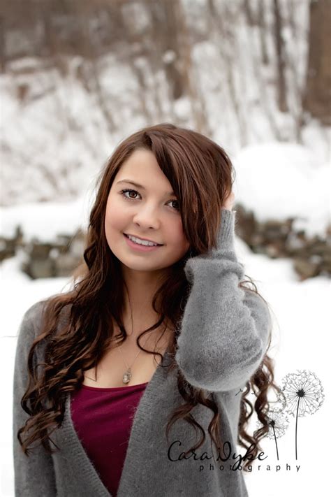 Winter Senior Sessions Portrait Photography Snow Outfit Senior