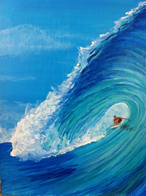 Acrylic On Canvas By Newport Loft Surf Art Surf Art Surf Painting
