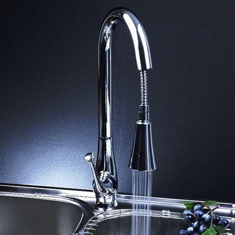 A home is more than just a house, and decor is more than just furnishings. Single Handle Chrome Pull Out LED Kitchen Faucet - Modern ...
