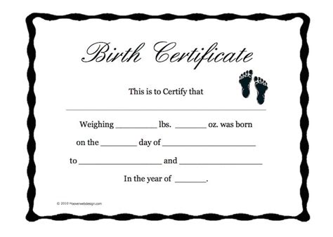 These fake birth certificate template to elements may just be four. 15 Birth Certificate Templates (Word & PDF) - Free ...