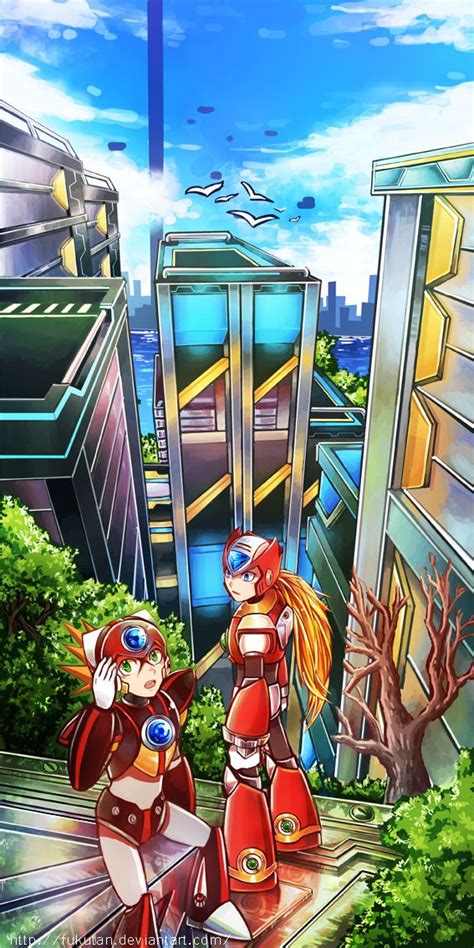 Axl And Zero X8 By Fukutan On Deviantart Mega Man Art Mega Man Anime